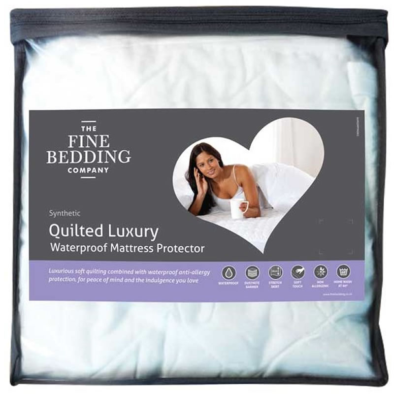 The Fine Bedding Company, Quilted Luxury Waterproof Mattress Protector 'Single'