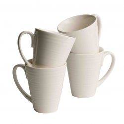 Belleek Ripple Set/4 Mugs