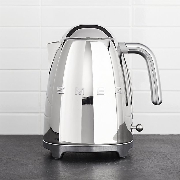 smeg 50's Retro Polished Stainless Steel Kettle