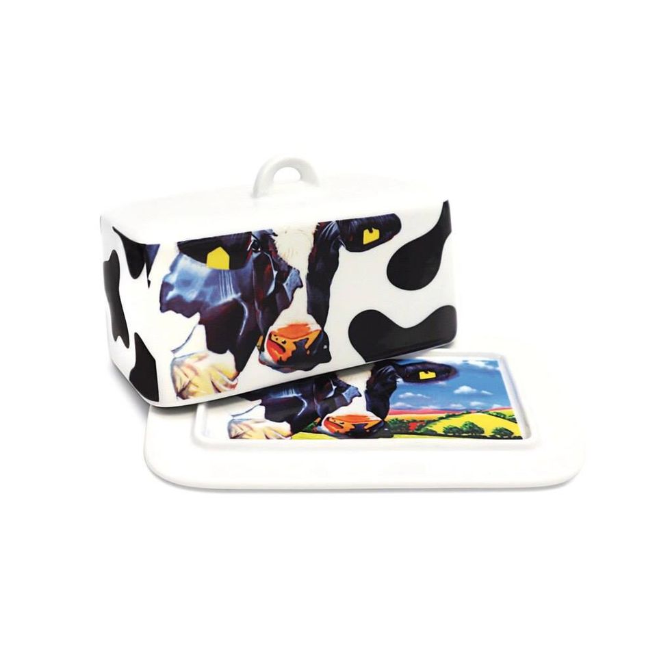 Tipperary Crystal Eoin O'Connor The Belle of the Ball Butter Dish