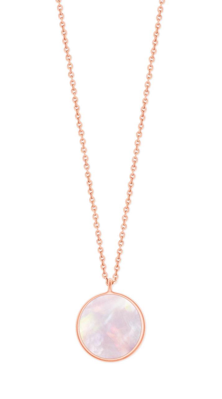 Tipperary Crystal Full Moon Pendant - Rose Gold